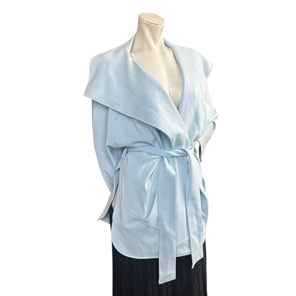 Lululemon Soft Streme Wrap Belted Sweater in Powder Blue Size M/L - Picture 5 of 16